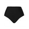 Modest Tankini Swimsuit Dream Catcher Feather Print Swimwear Set - BLACK S