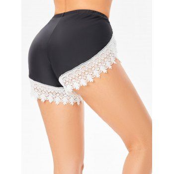 Guipure Lace High Waist Swimming Bottoms