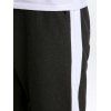 Pantalon de Jogging de Sport Contrasté en Blocs de Couleurs à Taille Elastique à Cordon - Noir XXXL