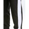 Pantalon de Jogging de Sport Contrasté en Blocs de Couleurs à Taille Elastique à Cordon - Noir XXXL
