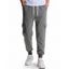 Pantalon de Jogging Décontracté à Carreaux Taille Elastique avec Poches - Gris Foncé L