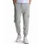Pantalon de Jogging Décontracté à Carreaux Taille Elastique avec Poches - Gris Clair L