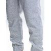 Pantalon de Jogging Sportif Lettre à Taille Elastique avec Poches à Cordon - Gris Clair XL