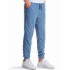 Pantalon de Jogging de Sport Texturé Simple avec Poches Taille Elastique - Bleu Ciel XXXL