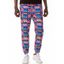 African Pattern Bohemian Pants Allover Print Drawstring Ethnic Style Pants - PURPLE XXL