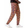 Pantalon de Jogging Style Bohémien Ethnique à Imprimé Partout à Cordon - Orange XXXL