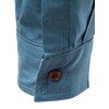 Trendy Shirt Plaid Insert Turn Down Collar Long Sleeves Pockets Button-up Shirt - LIGHT BLUE XL