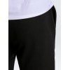Pantalon de Jogging de Sport Décontracté à Pieds Etroits avec Poches Latérales - Noir XXXL