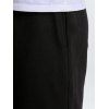 Pantalon de Jogging de Sport Décontracté à Pieds Etroits avec Poches Latérales - Noir L