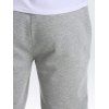 Pantalon de Jogging de Sport Décontracté à Pieds Etroits avec Poches Latérales - Gris Clair XL