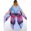 Haut de Plage Long Fendu Transparent en Mousseline à Imprimé Papillon - multicolor XXL