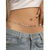 Star Pattern Belly Chain Metal Link Chain Body Jewelry Waist Chain Belt - SILVER 