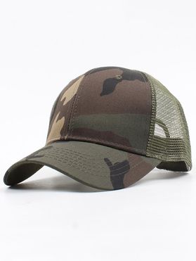 Camo Trucker Hat Mesh Camouflage Trendy Baseball Cap