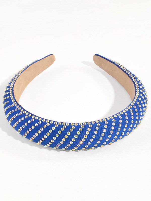 Glitter Colorful Artificial Diamond Hair Band Hair Accessory - BLUE 