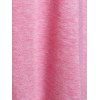 Débardeur Bicolore Croisé Panneau en Dentelle de Grande Taille - Rose clair 2X | US 18-20