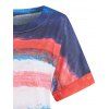 T-Shirt à Manches Chauve-Souris avec Imprimé Coloré - multicolor A M