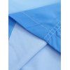 Vacation Ombre Casual Board Shorts Drawstrings Pockets Summer Beach Shorts - BLUE XL