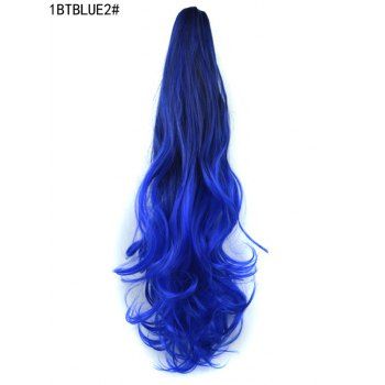 Ombre Wavy Highlight Heat Resistant Ponytail Synthetic Hair Long Wig dresslily imagine noua 2022