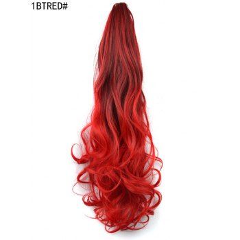 Ombre Wavy Highlight Heat Resistant Ponytail Synthetic Hair Long Wig dresslily imagine noua 2022