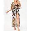 Vacation Chiffon Leopard Zebra Print Wrap Cover Up - multicolor ONE SIZE