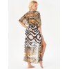 Vacation Chiffon Leopard Zebra Print Wrap Cover Up - multicolor ONE SIZE