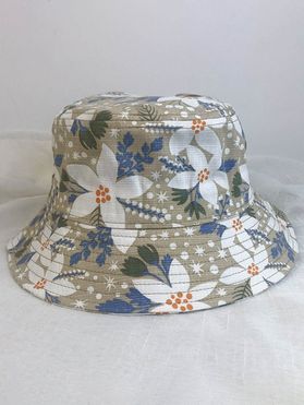 Beach Tropical Bucket Hat Floral Leaf Star Print Trendy Hat