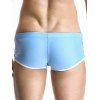 Short de Bain Sportif Court en Blocs de Couleurs à Cordon - Jaune L