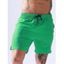 Vacation Casual Board Shorts Drawstrings Solid Color Pockets Summer Beach Shorts - BLACK M
