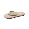 Beach Style Flat Flip Flops Weave Trendy Summer Slippers - WHITE EU 37