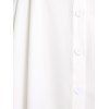 Robe Chemise Boutonnée avec Poche à Rabat de Grande Taille - Blanc S | US 8