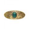 Vintage Hair Clip Faux Turquoise Oval-shaped Trendy Hair Accessory - DEEP GREEN 