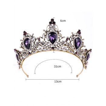 Party Tiaras Crystal Rhinestone Hollow Out Crown-shaped Elegant Queen Crown
