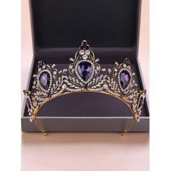 Fashion Women's Hair Accessories Party Tiaras Crystal Rhinestone Hollow Out Crown-shaped Elegant Queen Crown Concord