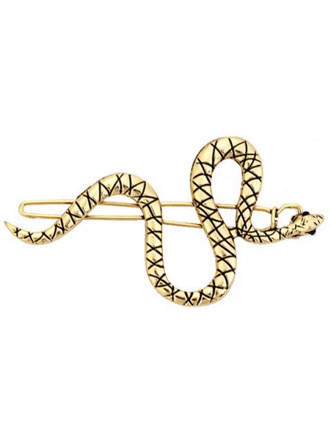 2 Pcs Gothic Hair Clips Alloy Snake Pattern Trendy Hair Accessories