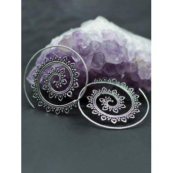 Bohemian Drop Earrings Swirl Shaped Trendy Earrings