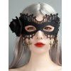 Masque Soirée D'Halloween Gothique Ajourée Rose - Noir 