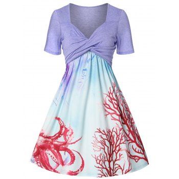 

Marine Life Twist 2 in 1 Mini Dress, Multicolor