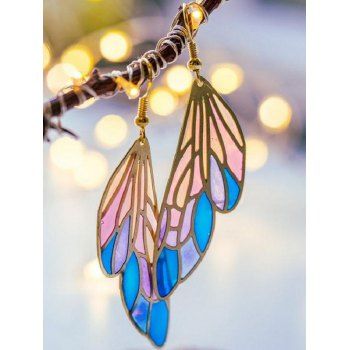 Fashion Women Vacation Drop Earrings Colored Butterfly Wings Trendy Bohemian Earrings Jewelry Online Multicolor