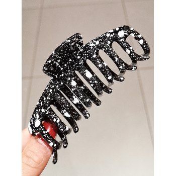 

Painting Splash Pattern Ponytail Big Hair Clip Claw, Black