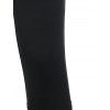 Casual Capri Leggings Solid Color Grommet Square Ring Elastic Waist Summer Leggings - BLACK XXXL