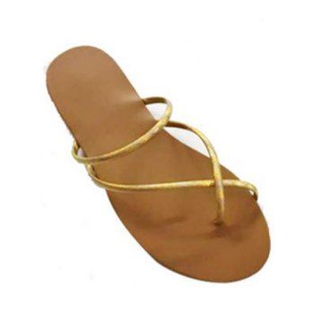 

Summer Beach Sandals Open Toe Sandals, Golden