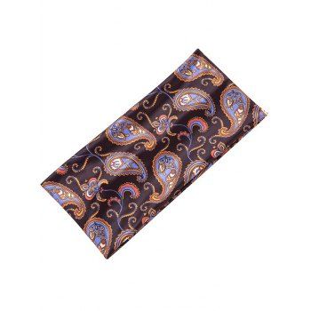 

Sporty Headband Paisley Print Yoga Trendy Wide Headband, Black