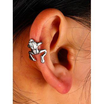 Fashion Women Vintage Alloy Earrings Frog Shape Earring Cuffs Jewelry Online Silver