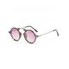 Summer Outdoor Round Sunglasses Metal Frame Steampunk Sun Circle Eyeglasses - GREEN 