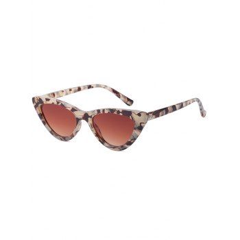 Fashion Women's Streetwear Sunglasses Animal Eye Shape Sunglasses Coffee