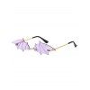 Lunettes de Soleil Montantes Monture en Forme de Chauve-Souris pour Voyage - Pourpre 