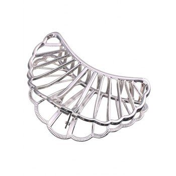 Trendy Hair Claw Solid Color Hair Claw Hollow Out Geometric Hair Accessories