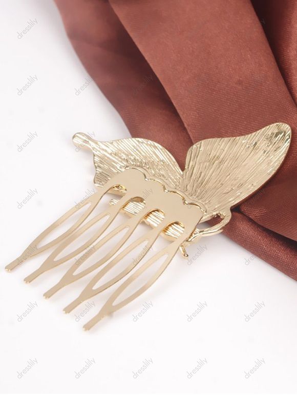 2 Pièces Peignes à Cheveux Elégant Papillon en Alliage - multicolor B 