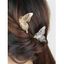 2 Pcs Hair Combs Alloy Butterfly Hair Combs Trendy Elegant Hair Accessories - multicolor B 