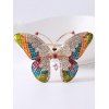 Broche Elégante Papillon Coloré avec Strass - multicolor C 